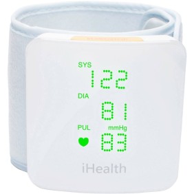 Sfigmomanometro da polso iHealth View BP7S, App, Bluetooth, Bianco