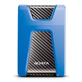 Disco rigido esterno, ADATA AHD650 2.5", 1 TB, USB 3.1, resistente agli urti, Blu/Nero
