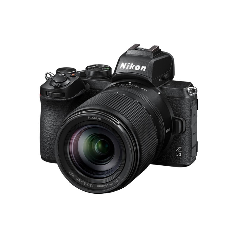 Fotocamera mirrorless Nikon Z50, 20,9 MP, 4K, Wi-Fi + obiettivo 18-140 mm, Nero