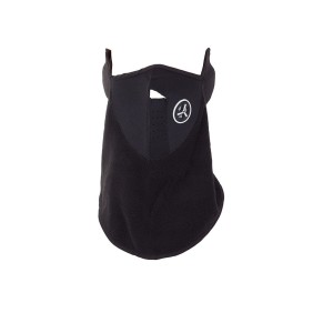 Maschera termica con cappuccio in neoprene e pile, ideale per lo sci o la moto, 57x25 cm, nera