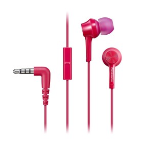 Panasonic RP-TCM115E-P Cuffie audio in-ear, cablate, microfono, rosa