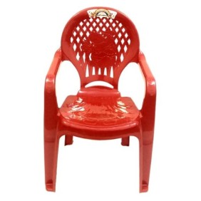Sedia in plastica per bambini, 34X38X56 cm, rossa