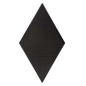 Piastrella, DUNIN, rombico nero 02 opaco, 11,5x20x0,10 cm