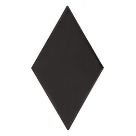 Piastrella, DUNIN, rombico nero 01 opaco, 11,5x20x0,10 cm