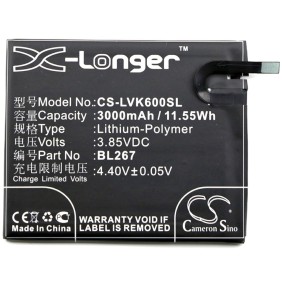 Batteria compatibile Lenovo Vibe K6/modello BL267