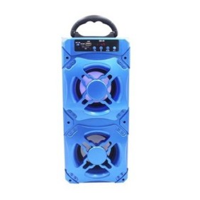 Altoparlanti Bluetooth portatili QS-35 con luci, USB, Micro SD, radio FM, Aux, blu
