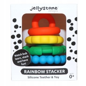 Gomma da masticare al silicone Little Tower Rainbow, Multicolor, Jellystone