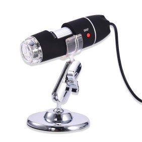 Microscopio digitale XREC, USB 3.0, 2MP, 1600x, Nero