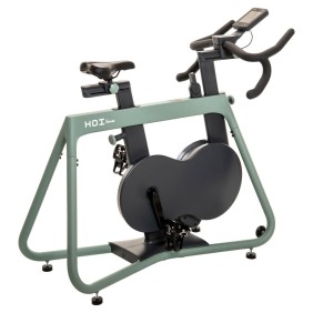 Spinning bike Kettler SEMI-PRO HOI Speed Eucalyptus, Volano 3,5 Kg, Peso utilizzatore 130 Kg, Porta cellulare/tablet, Ruote trasporto