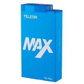 Batteria Telesin per GoPro MAX, 1600 mAh, Blu