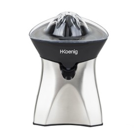 H. Koenig, AGR60, sistema antigoccia, silenzioso, facile da pulire, lavabile in lavatrice, 2 coni, senza BPA, facile da usare, argento, nero