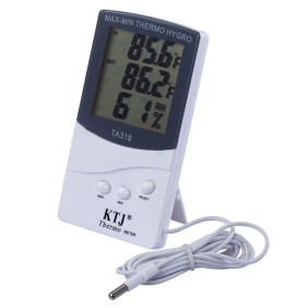 Termometro digitale per interni ed esterni con cavo e sensore di umidità, TA318