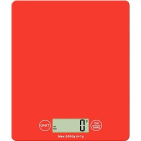 Bilancia da cucina digitale, max 5 kg, rossa, Vivo AS1607