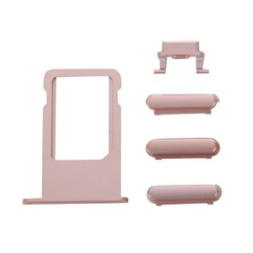 Set di adattatori SIM e 4 tasti laterali, compatibili con iPhone 7 Plus, oro e rosa