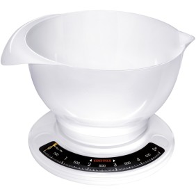 Bilancia da cucina analogica Soehnle Culina Pro, 5kg, 50 gr, Bianco