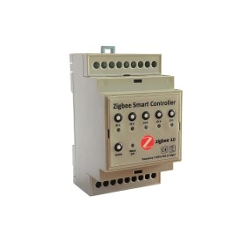 Programmatore per irrigazione con alimentatore, Zigbee 3.0, 5 sezioni, 24 V AC, Tuya/SmartLife, controllo vocale, bianco