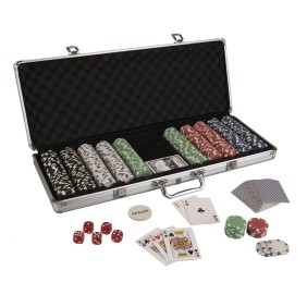 Set Poker Deluxe Master con custodia in alluminio da 500 fiches (11,5 g).