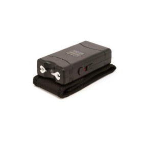 Piccolo caricabatterie elettrico con LED, SAFE 801, 10 cm, nero