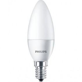 Lampadina LED Philips, E14, 5,5 W (40 W), 470 lm, luce calda (2700 K)