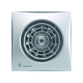Ventilatori da bagno Soler&Palau Silent 100 CHZ Silver, diametro 100 mm, 95 mc/h