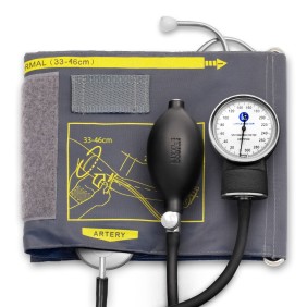 Sfigmomanometro meccanico Little Doctor LD 60, professionale, manometro in metallo, misura bracciale 33 - 46 cm