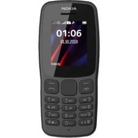 Telefono cellulare Nokia 106, Doppia SIM, Nero