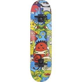 Skateboard Schildkrot Slider 31 Monsters, multicolore