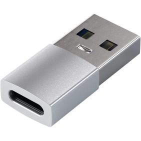 Adattatore Satechi da USB-A a USB-C in alluminio, argento