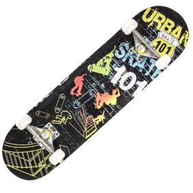 Skateboard Action One ABEC-7, Alluminio, 79 x 20 cm, multicolore, Urban 101