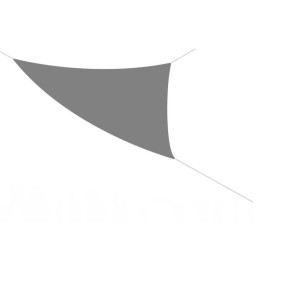 Tettuccio parasole triangolare grigio 3,6x3,6x3,6 m
