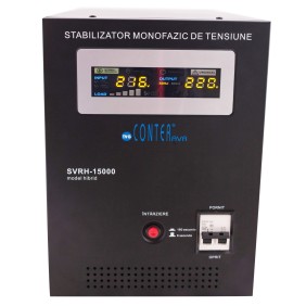 Stabilizzatore di tensione ibrido monofase SVRH-15000 VA/11250 W Contatori