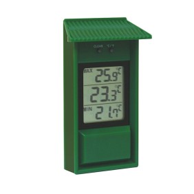 Termometri digitali per interni/esterni, sì da -20 °C a + 50 °C, verde