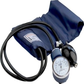 Sfigmomanometro classico con manometro, Romed, Holland, con custodia, senza stetoscopio