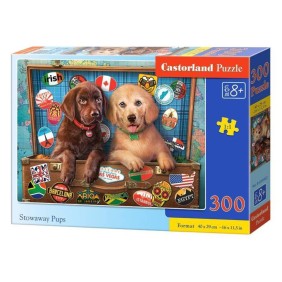 Puzzle Castorland, Stowaway Pups, 300 pezzi