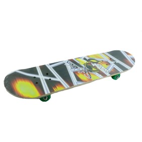 Tavola da skateboard, ruote in PVC, multicolore, vespa, 80 cm