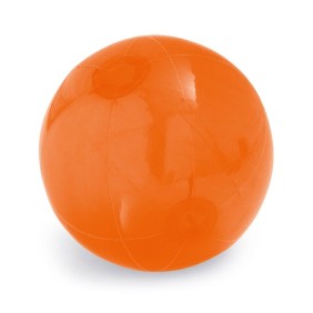Pallone da spiaggia gonfiabile, traslucido, Everestus, EGB037, pvc, arancione