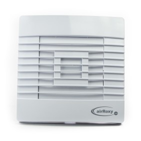 Ventilatore bagno pRestige MS con pale a gravità Ø 100, Portata 97 mc/h, Sensore di movimento, Temporizzatore, Bianco