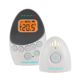 Sistema di monitoraggio audio bidirezionale per bambini, "EasyStart Plus", Canpol babies®, bianco/grigio Bianco/grigio