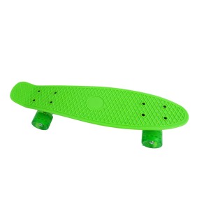 Penny Board per bambini, ruote in silicone, 55 cm, verde