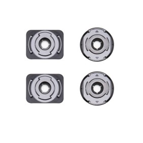 Set di sistemi di montaggio adesivi DJI per videocamera DJI Osmo Action, 2 pezzi curvi, 2 piastre piatte, nero