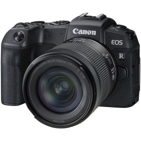 Fotocamera mirrorless Canon EOS RP, full-frame, 26,2 MP, nera + obiettivo IS STM RF 24-105 mm