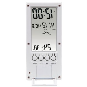 Termometro e igrometro Hama TH-140, Allarme, Funzione calendario, Bianco