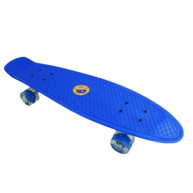 Penny Board, 75 cm, con LED su ruote, blu