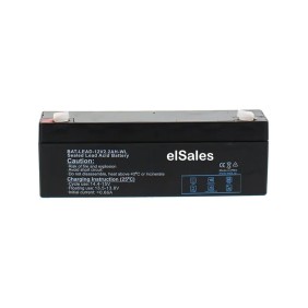 elSales Batteria al piombo ELS-12V2.2A, 12 Volt, 2,2 A per UPS, backup PC, giocattoli, altoparlanti portatili, apparecchiature elettriche, nero