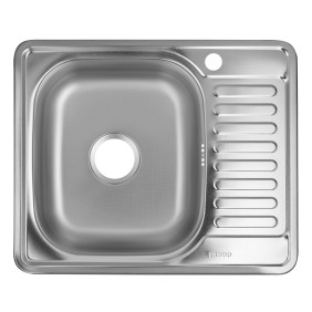 Lavello da cucina Freddo ERT-SN9029S, Vaschetta sinistra, Acciaio inossidabile, 60x50cm