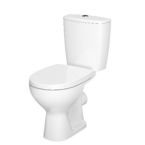WC compatto Cersanit Arteco 613, K667-052, Clean ON, scarico orizzontale, coperchio in duroplast, chiusura rallentata, serbatoio 3/5 l, Ceramica
