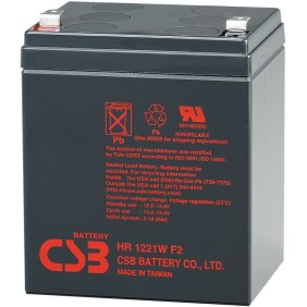 Batteria UPS CSB HR 1221W F2, 12V, 5,1Ah