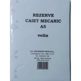 Reserve Notebook meccanico A5 GOLDPAPER Vellum, 100 fogli/parte superiore