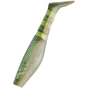 Set di 5 Shad KP Original Shad 6,25 cm, colore Green White Pearl, per pesce persico, luccio o shad