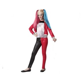 Costume Harley Quinn con giacca, 5-6 anni, Funny Party Shop